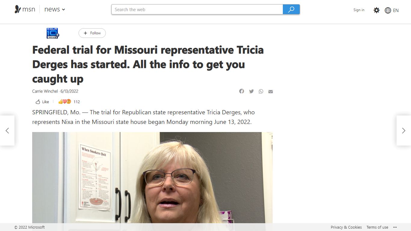 Federal trial for Missouri representative Tricia Derges has started ...